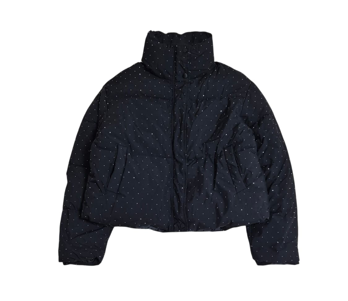 여성 큐빅 반짝이 패딩 상품이미지1