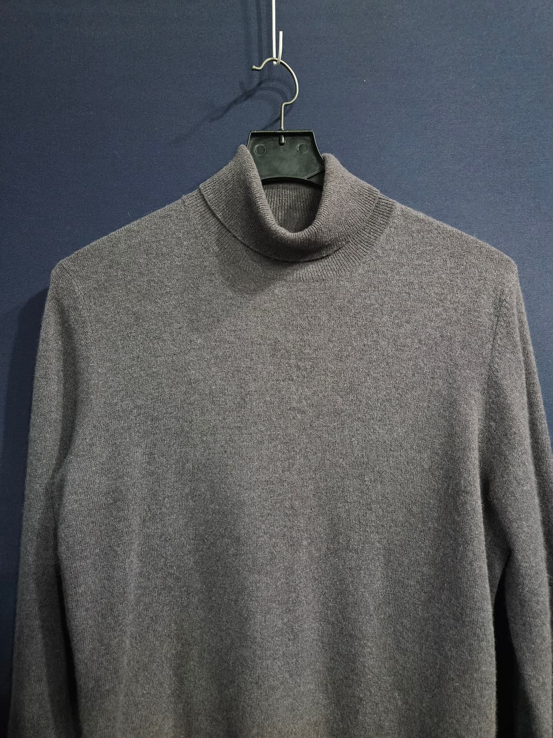 LVDIAVINE 멜란지 퍼플 남성 100 캐시미어 100% 터틀넥  상품이미지7