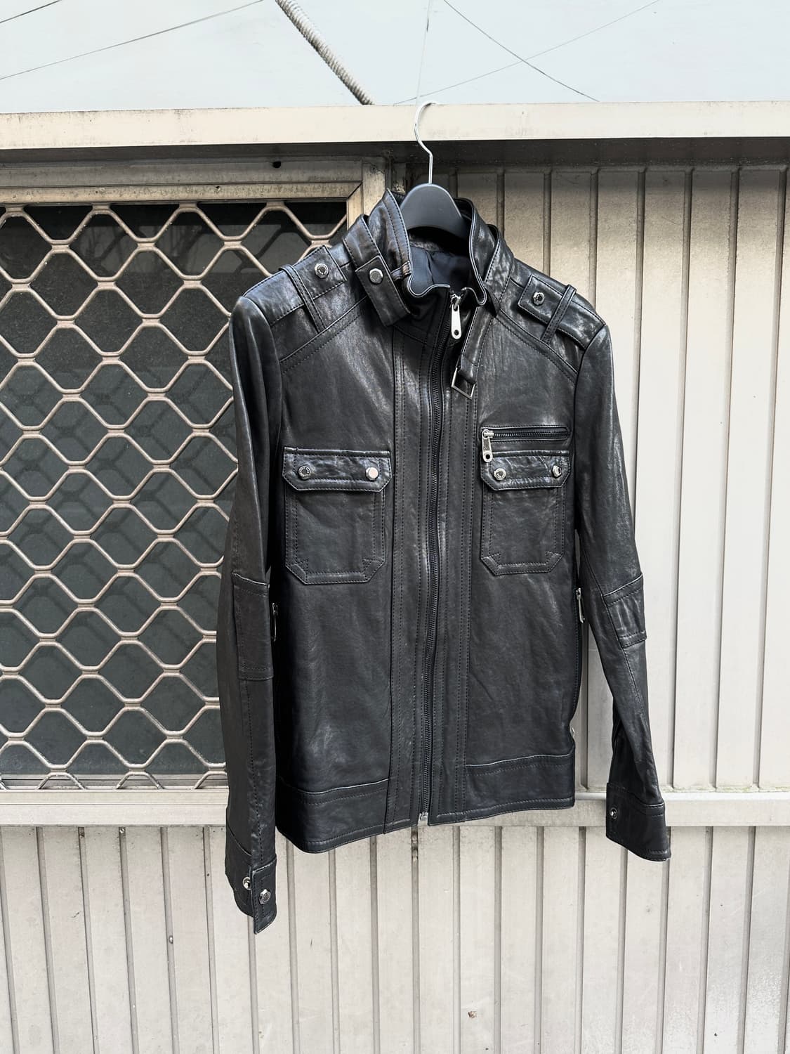 Sieg sheepskin leather jacket 상품이미지4