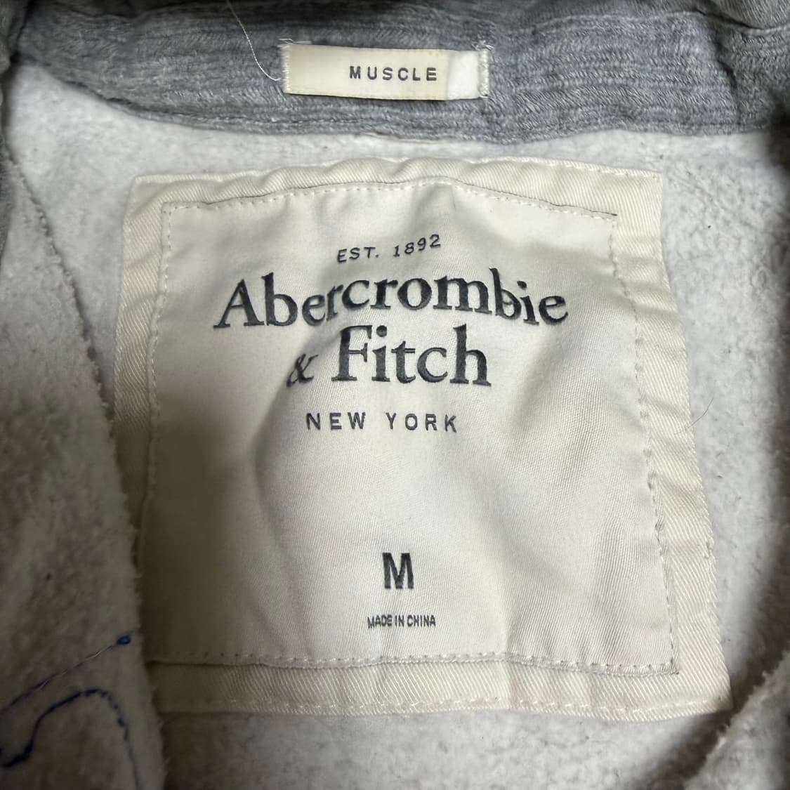 아베크롬비 그레이 후드집업 m 상품이미지3