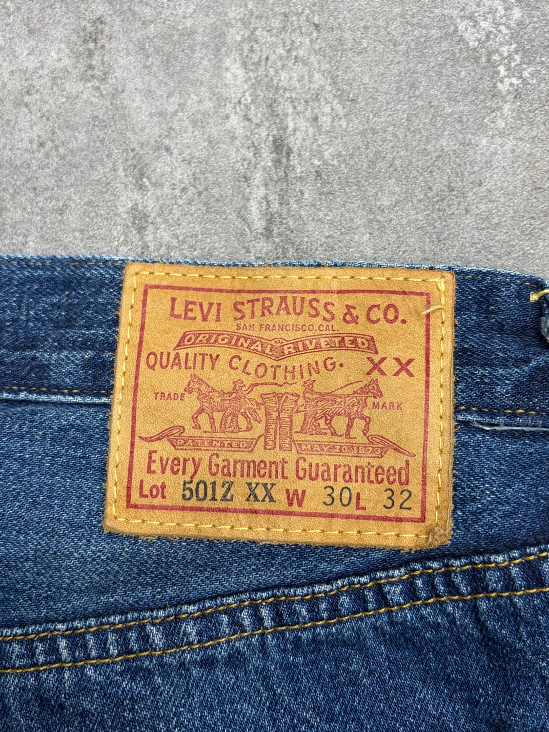 Levis 501z xx selvedege denim by japan 상품이미지8