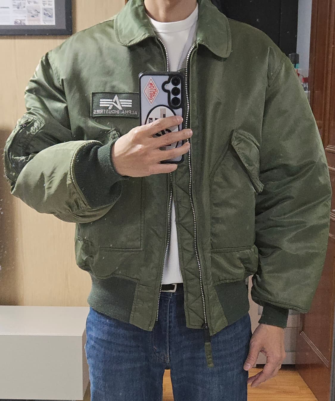 (착샷) 알파인더스트리 cwu-45 p 세이지 상품이미지9