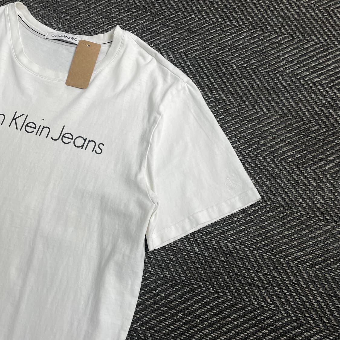 캘빈클라인 스펠아웃 화이트 반팔 티셔츠y 4658 상품이미지3