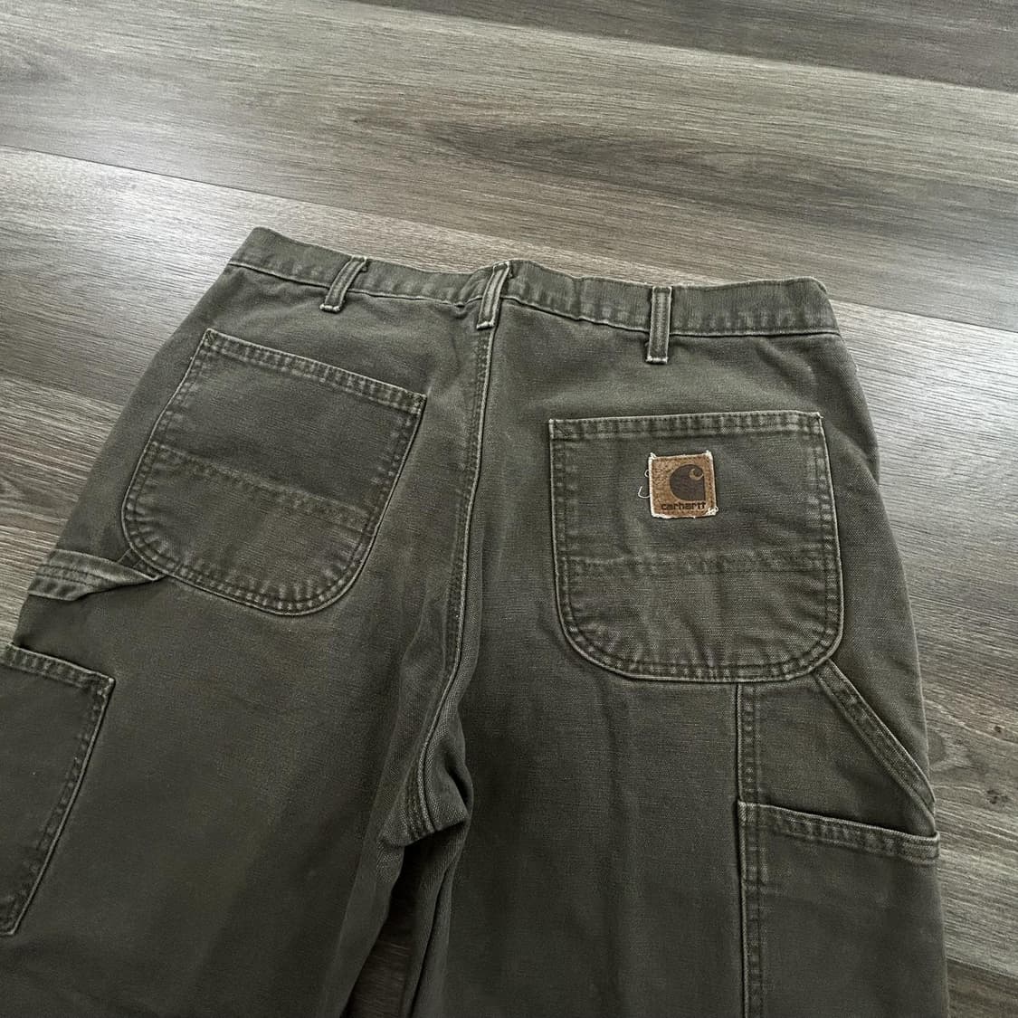 칼하트 빈티지 카펜터 더블 니 플란넬 워크팬츠 상품이미지4