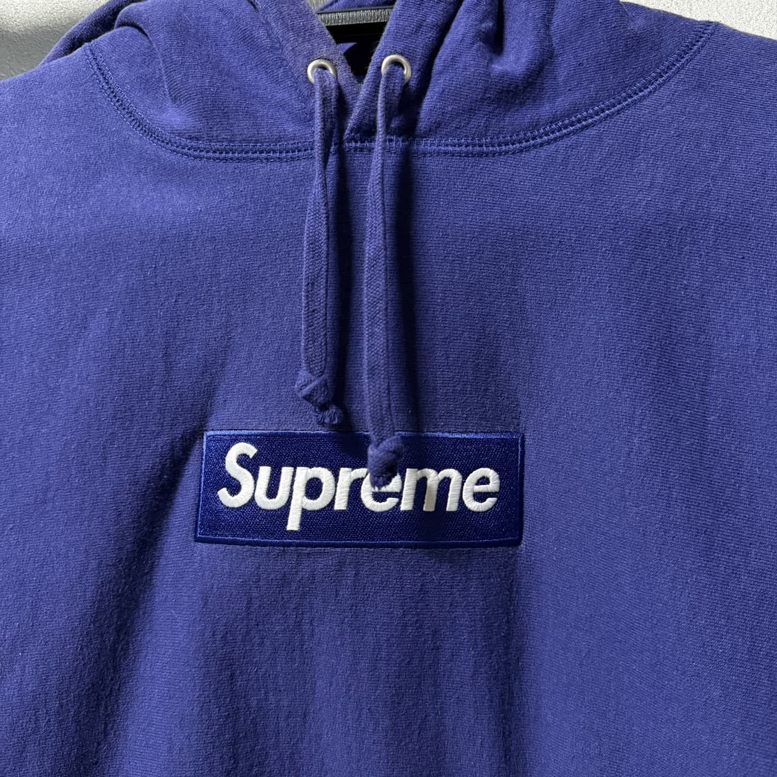슈프림 21fw 박스 로고 후디 워시드 네이비 상품이미지3