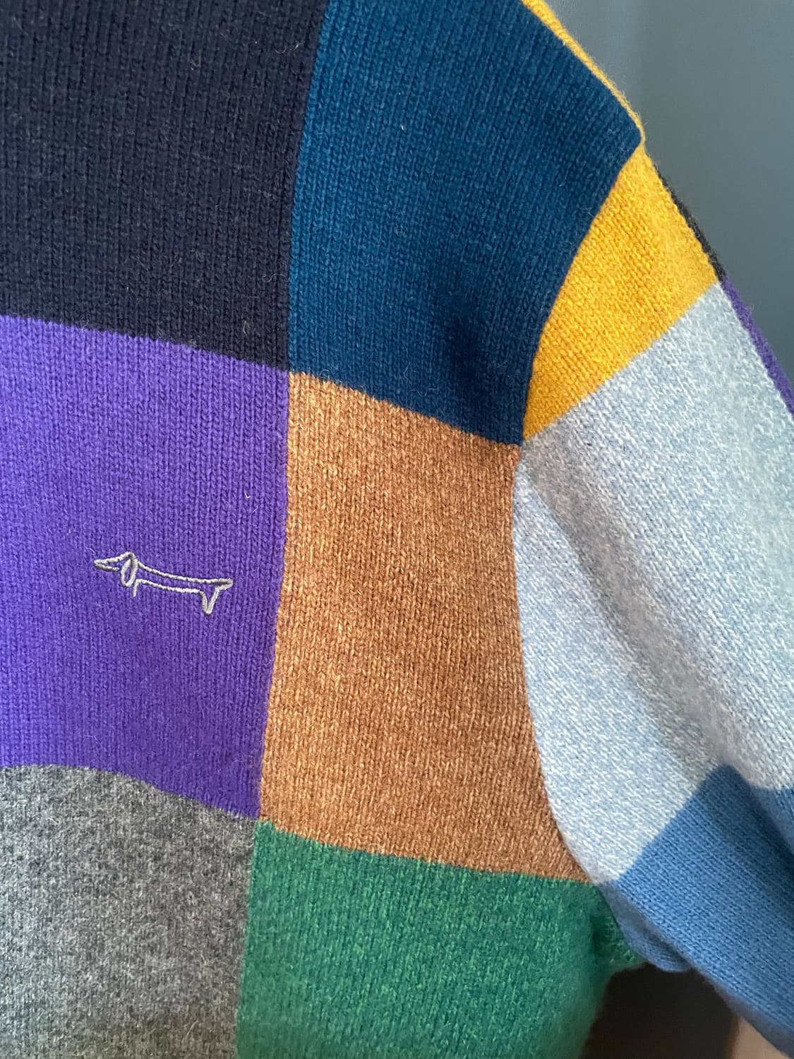 루이까스텔 뮤트 패치색감 아메카지 니트 상품이미지1