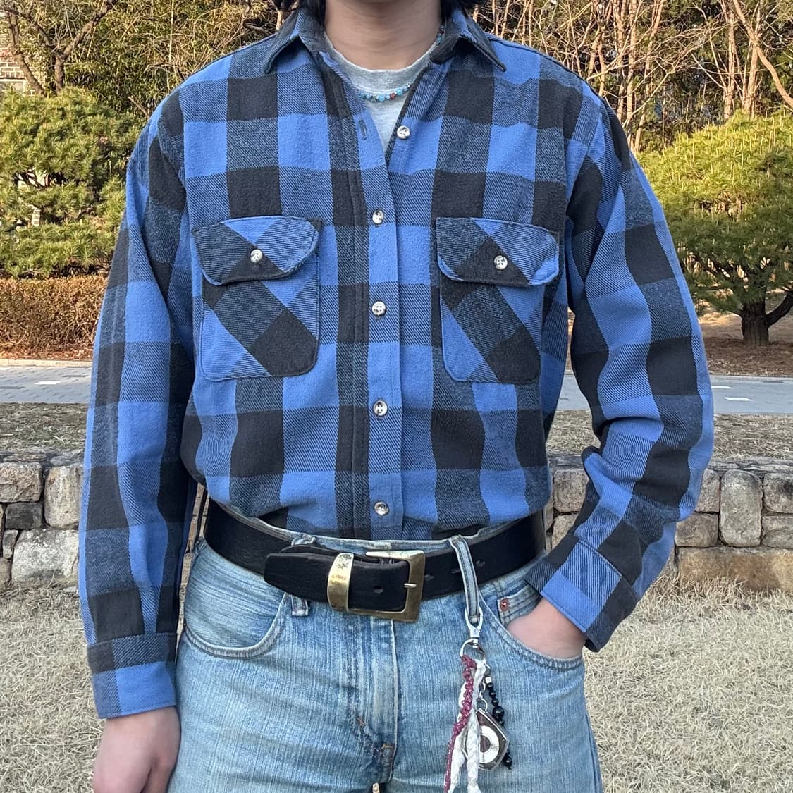 90s USA FIVE BROTHER 플란넬 셔츠 상품이미지2