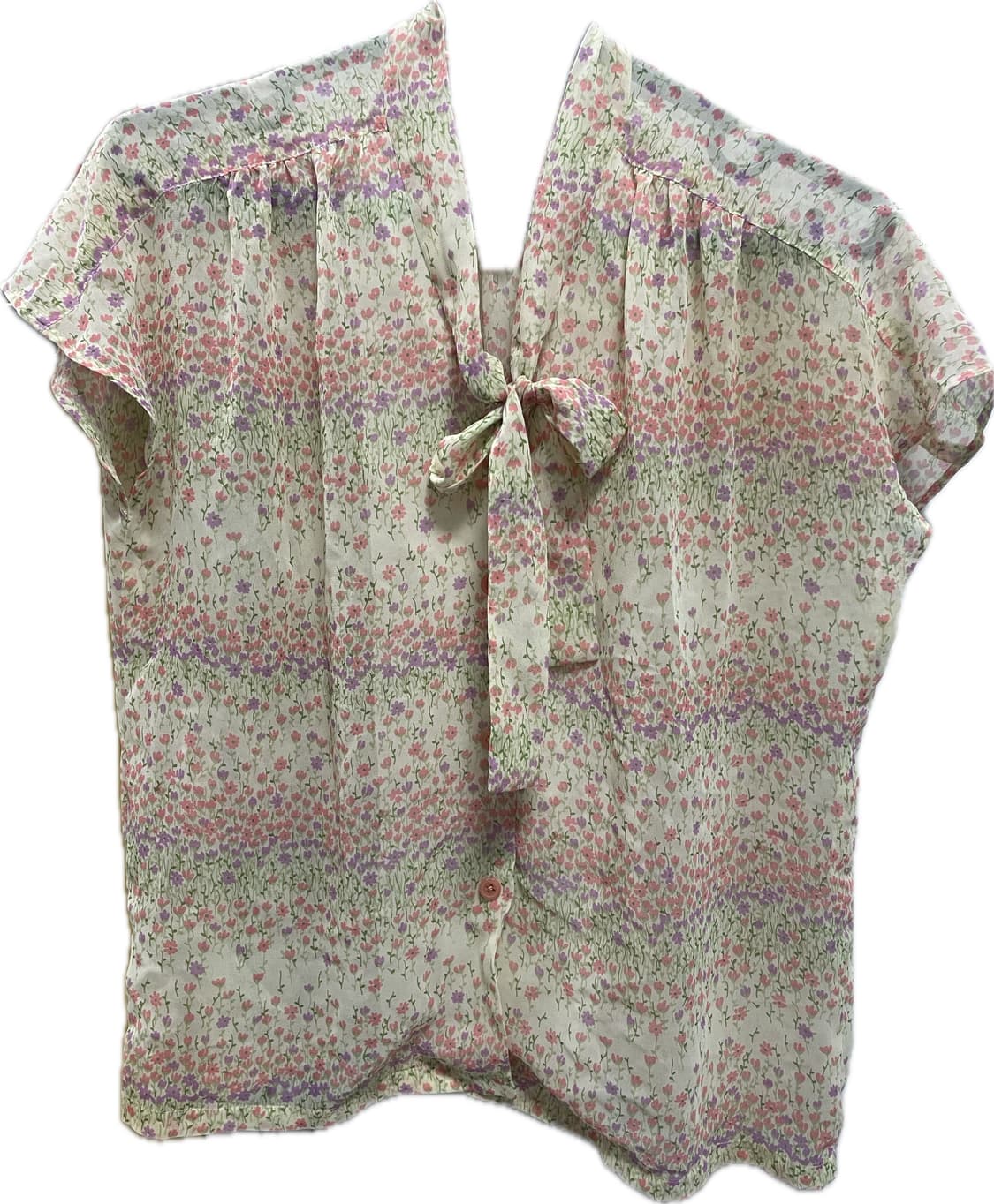 꽃무늬블라우스flower pattern ribbon blouse 상품이미지2