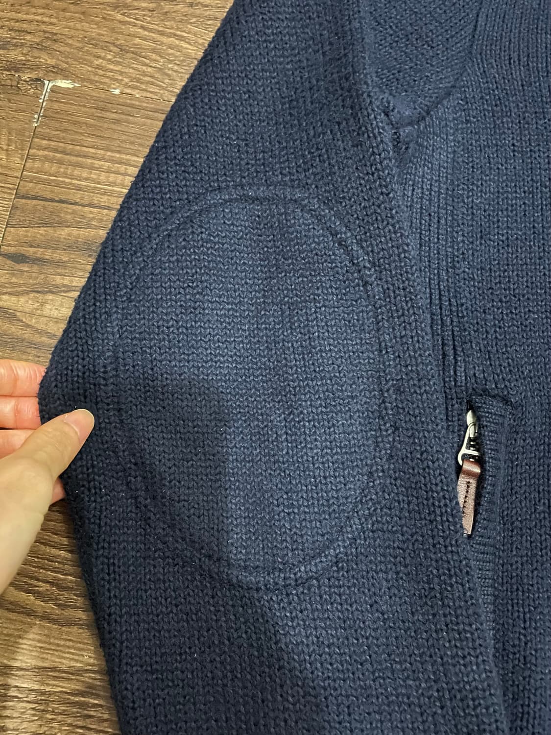 폴로 랄프로렌 빅포니 풀집 스웨터 니트 집업 네이비 상품이미지5