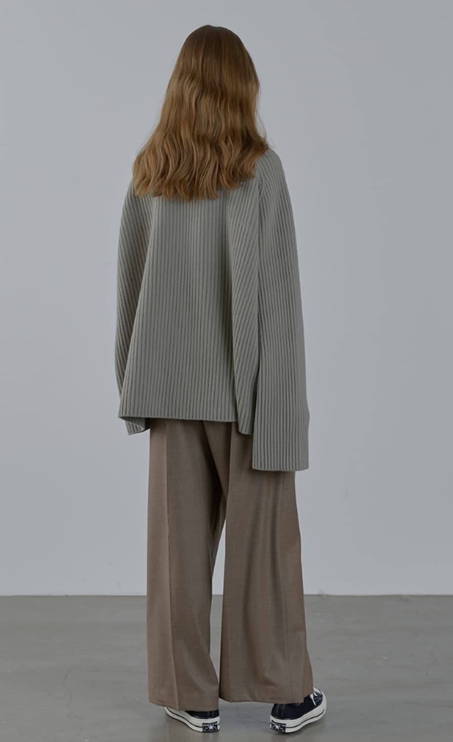 [m] 파사드패턴 캐시미어 터틀넥 상품이미지3