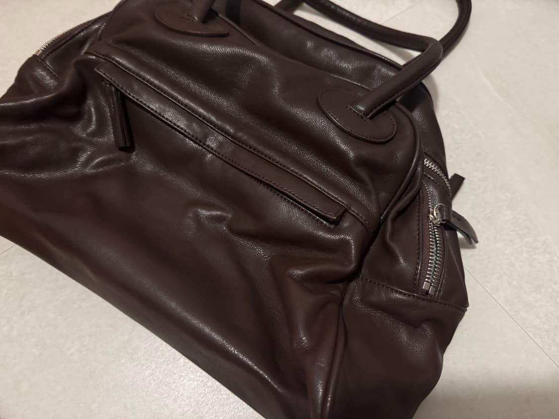 크리스틴프로젝트 투지퍼백 브라운 (보부상백 보스턴백) 상품이미지4