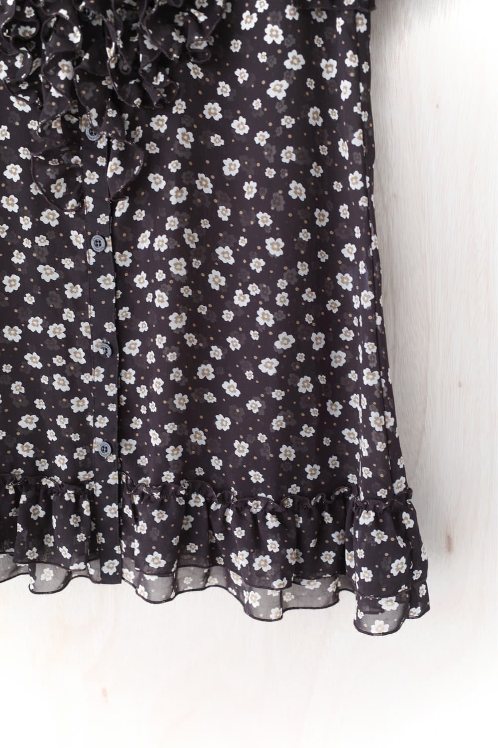 flower frill half blouse 상품이미지4