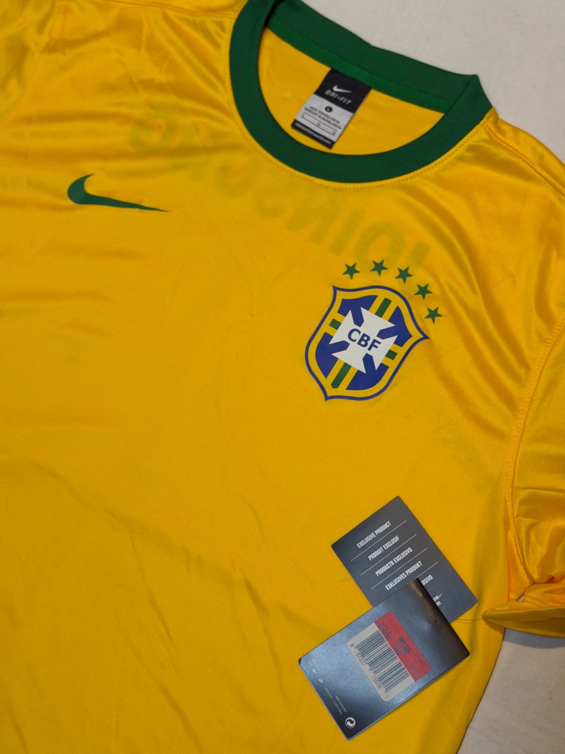 나이키 2014 브라질 국대 유니폼 옐로우 상품이미지4