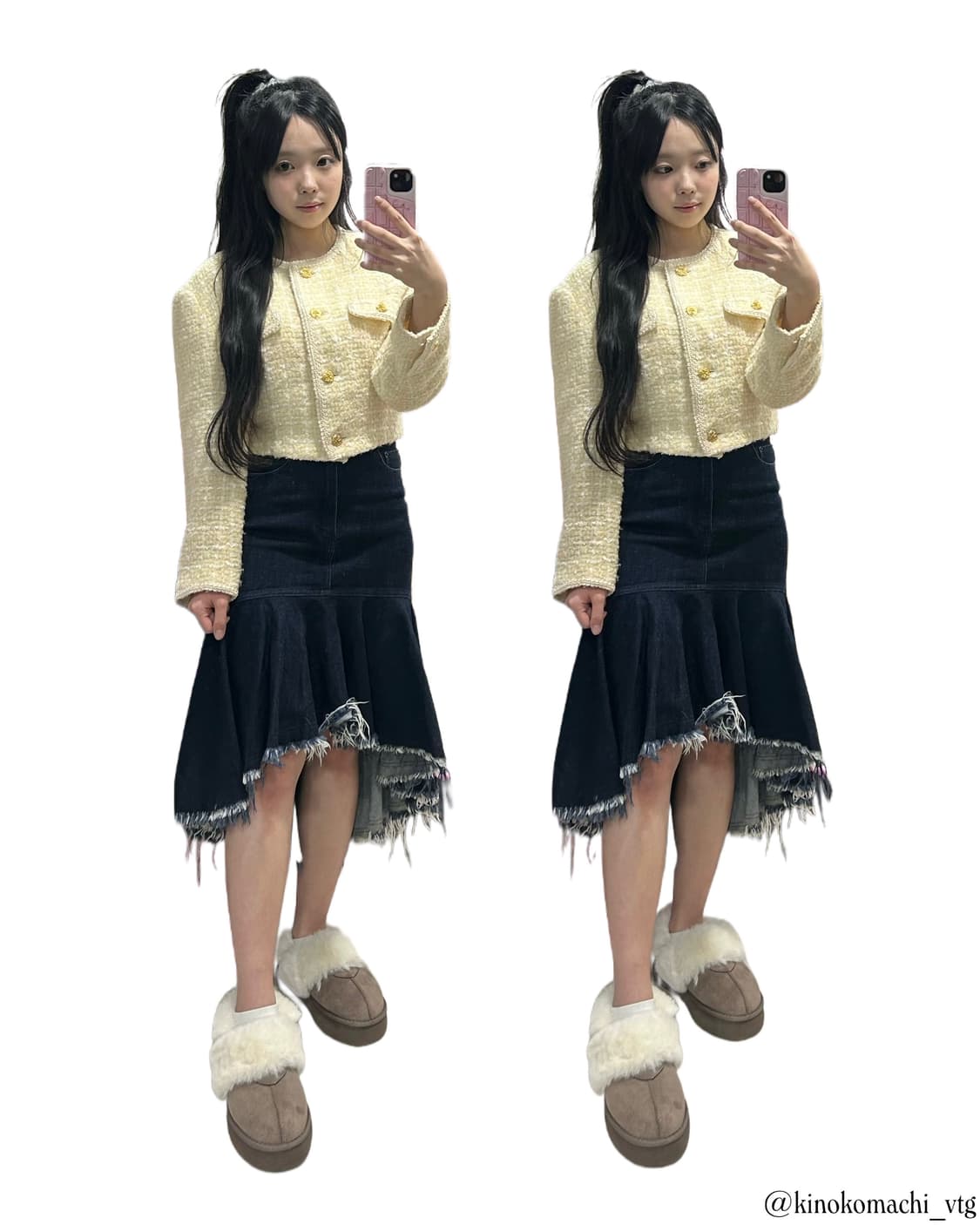 [세트] 모리걸 고급 결혼식하객룩 아오이유우 트위드 상품이미지2