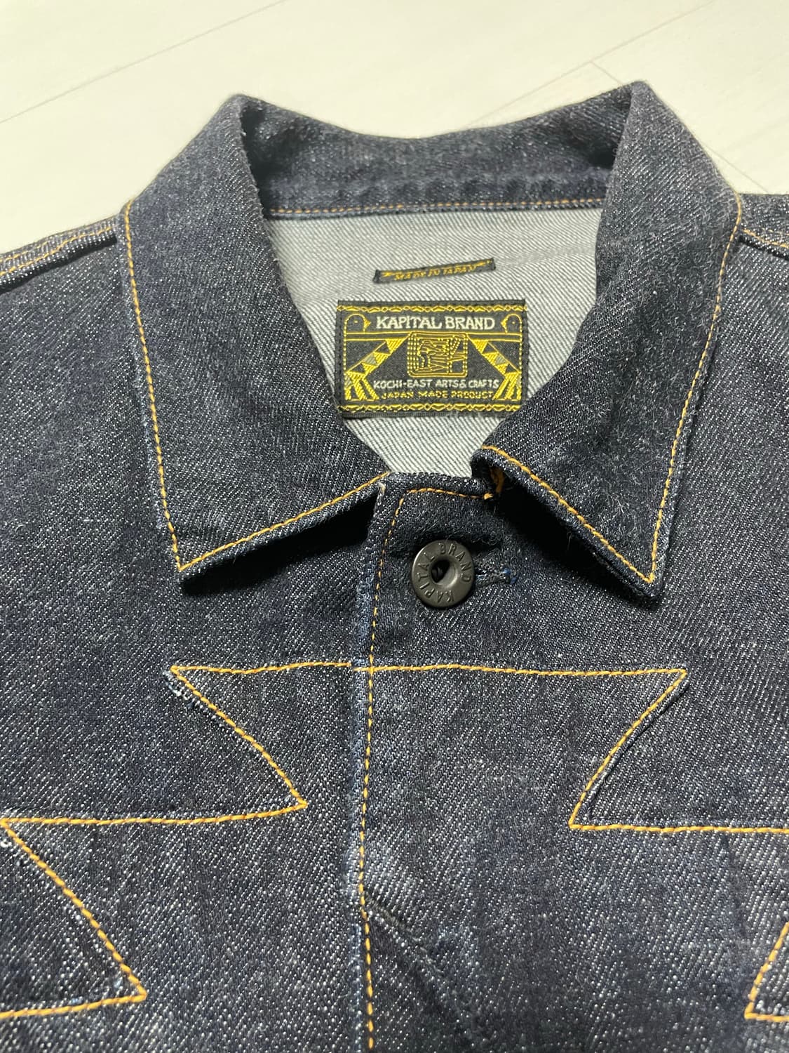 캐피탈 12온즈 데님 산토 도밍고 썬더버드 자켓 인디고 상품이미지5