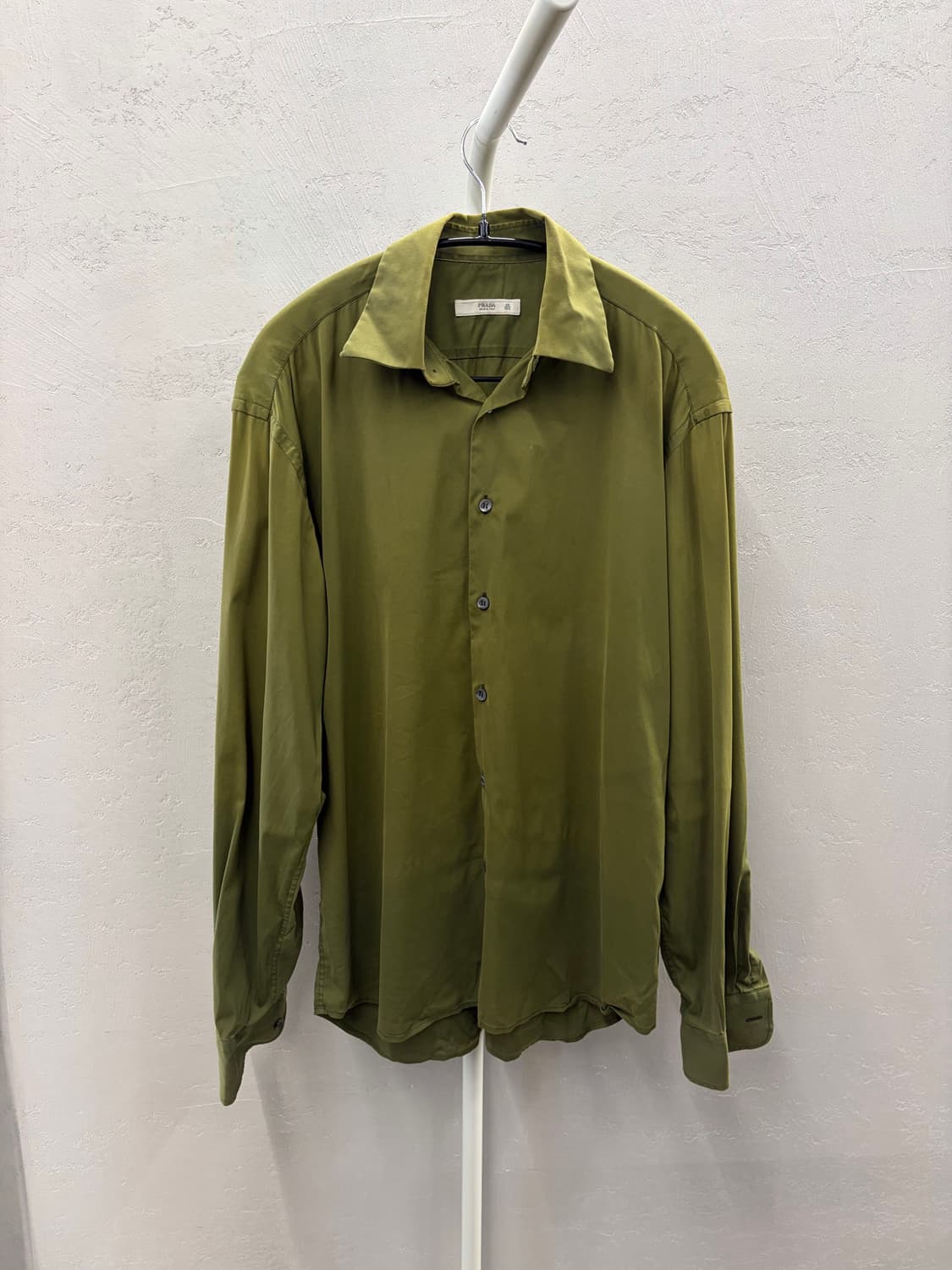 PRADA 카키 셔츠 39/15 상품이미지2