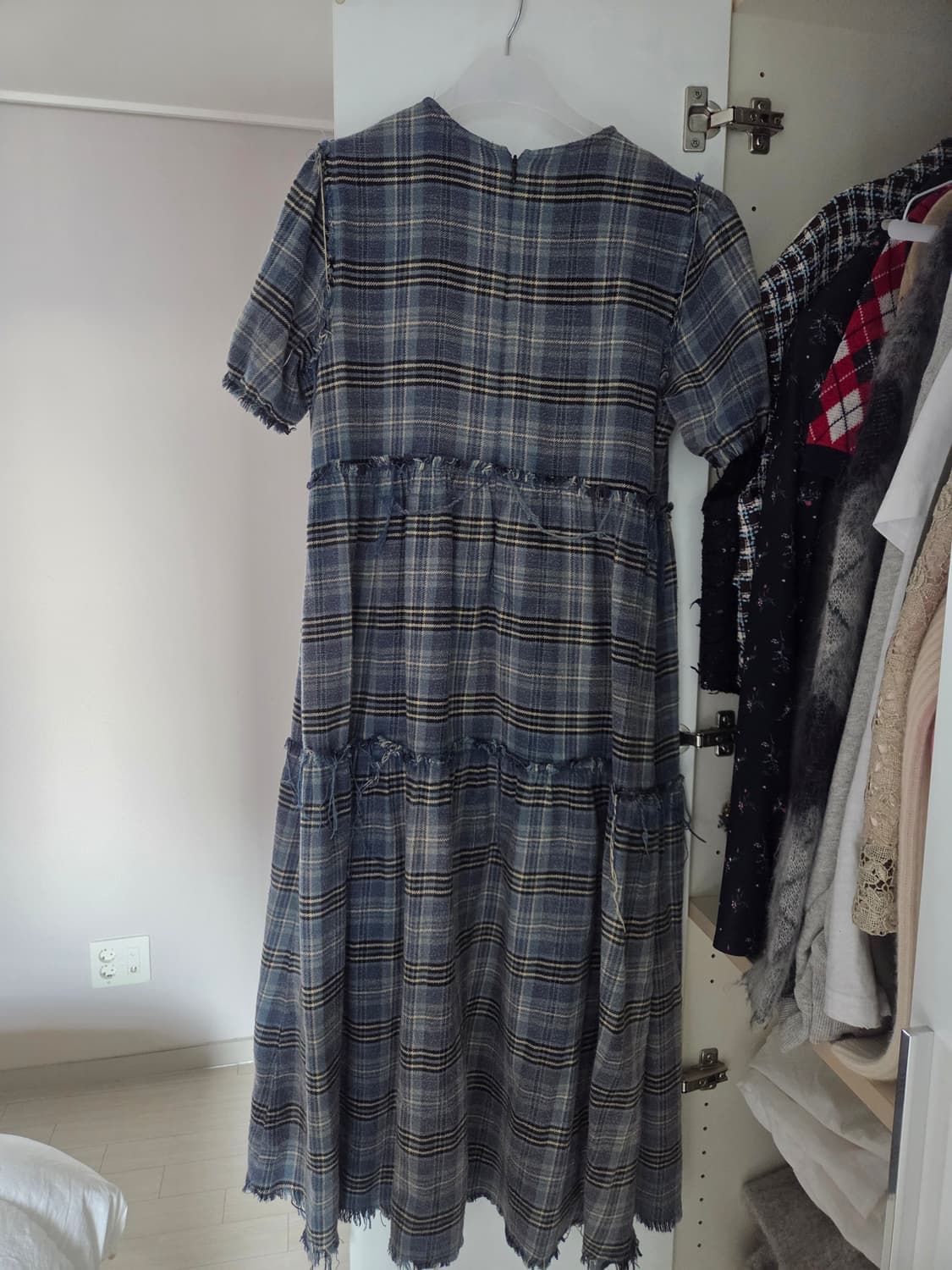 알써틴 R13 체크원피스 상품이미지4