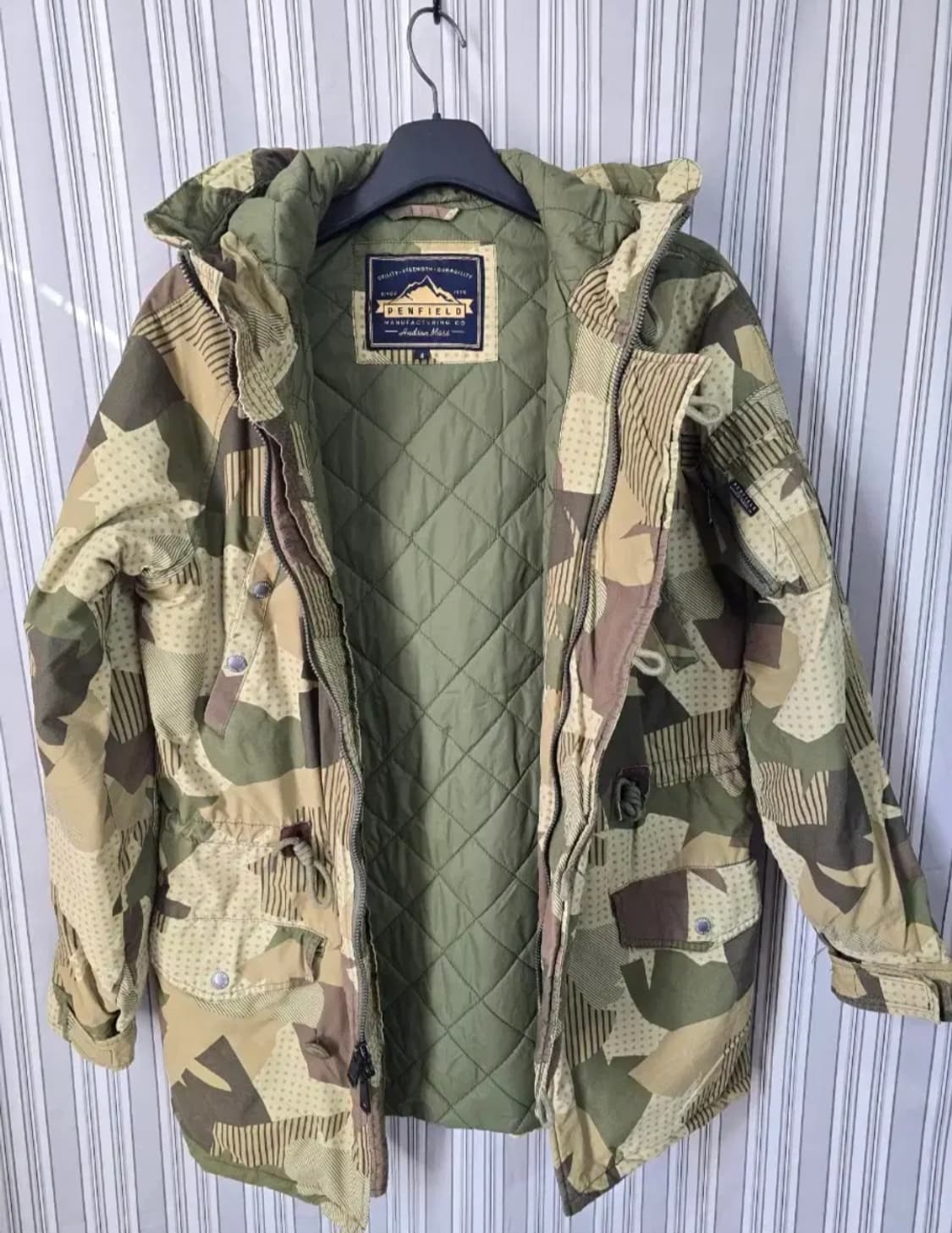 (S) [PENFIELD] 펜필드 카모 패턴 후드 퀼팅 자켓 상품이미지3