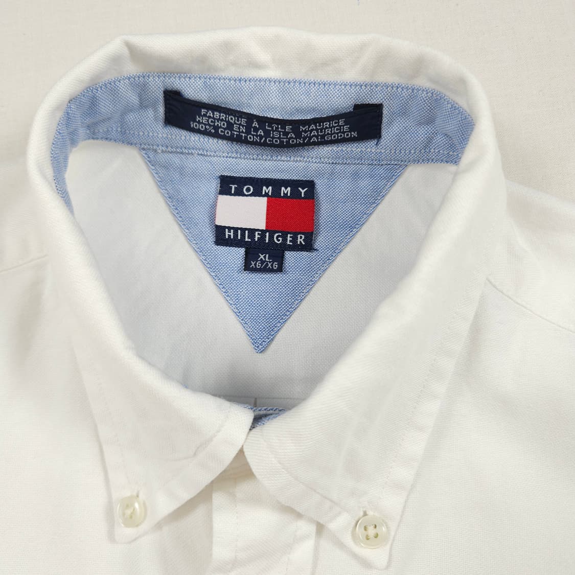 L(100) 타미 힐피거 화이트 월계관 셔츠 상품이미지4