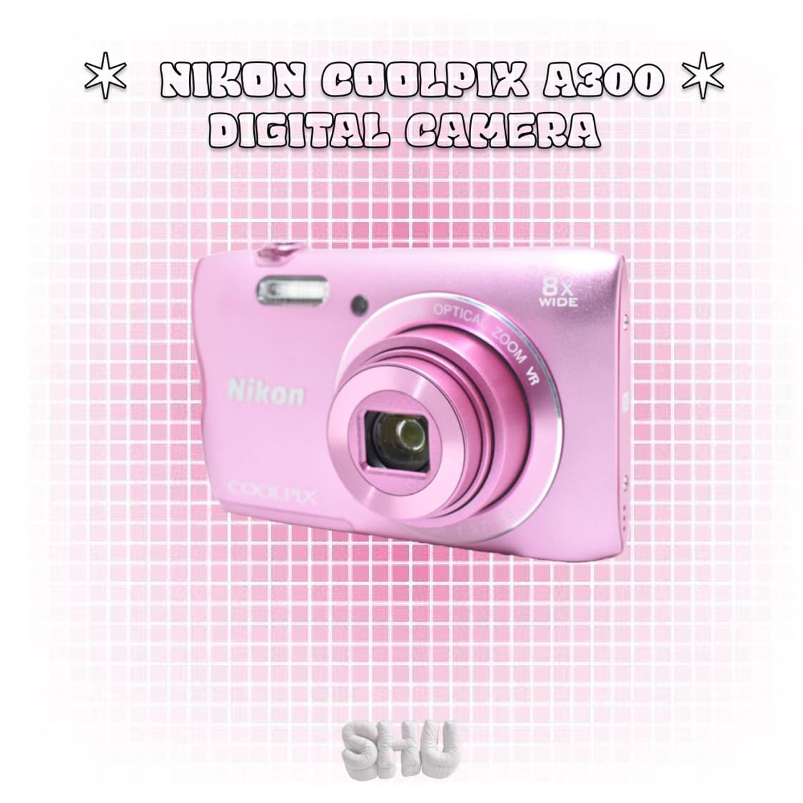 니콘 쿨픽스 A300 빈티지 디카 디지털카메라 핑크 상품이미지3