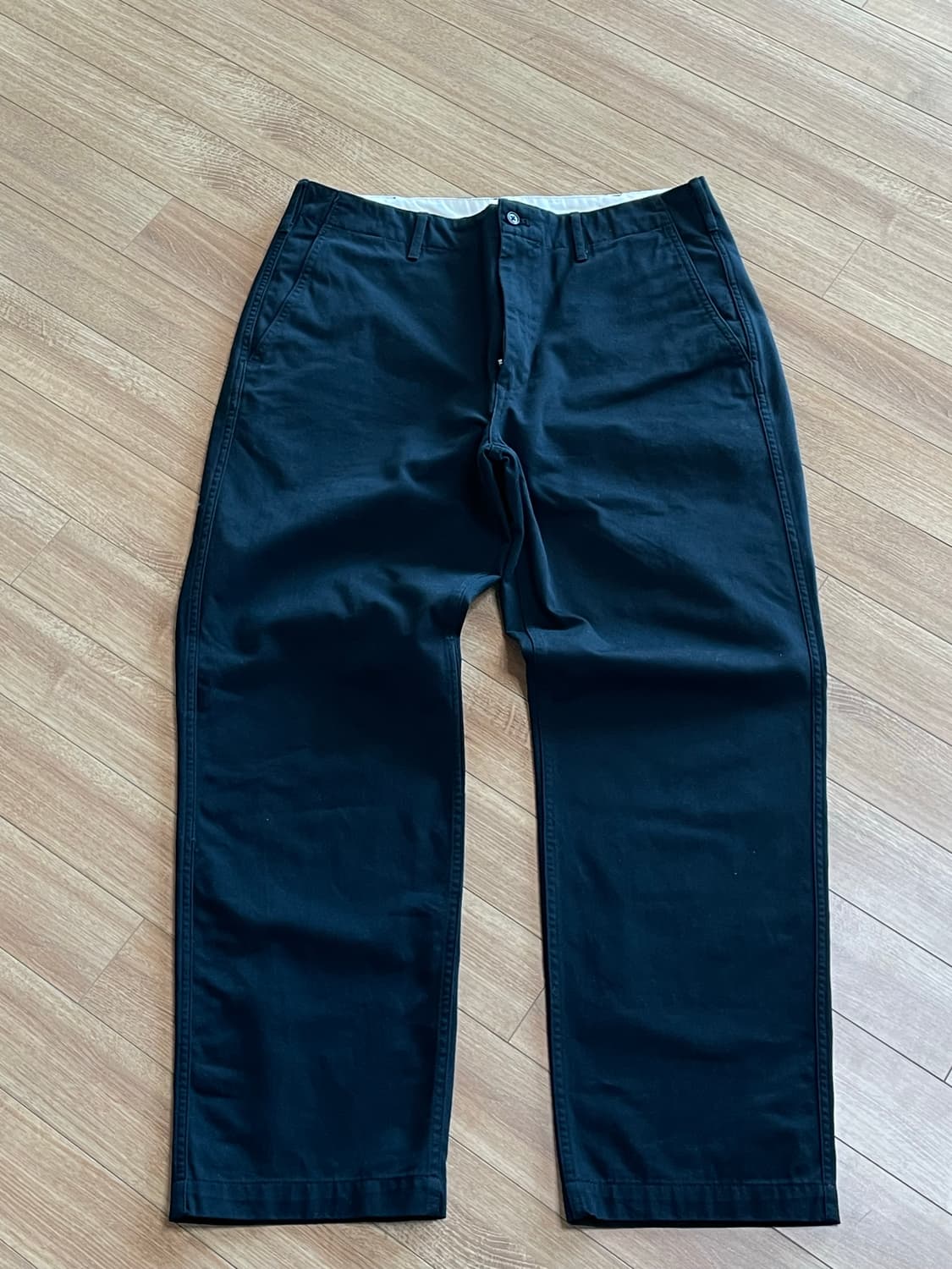 MUJI 네이비 치노 팬츠 상품이미지1