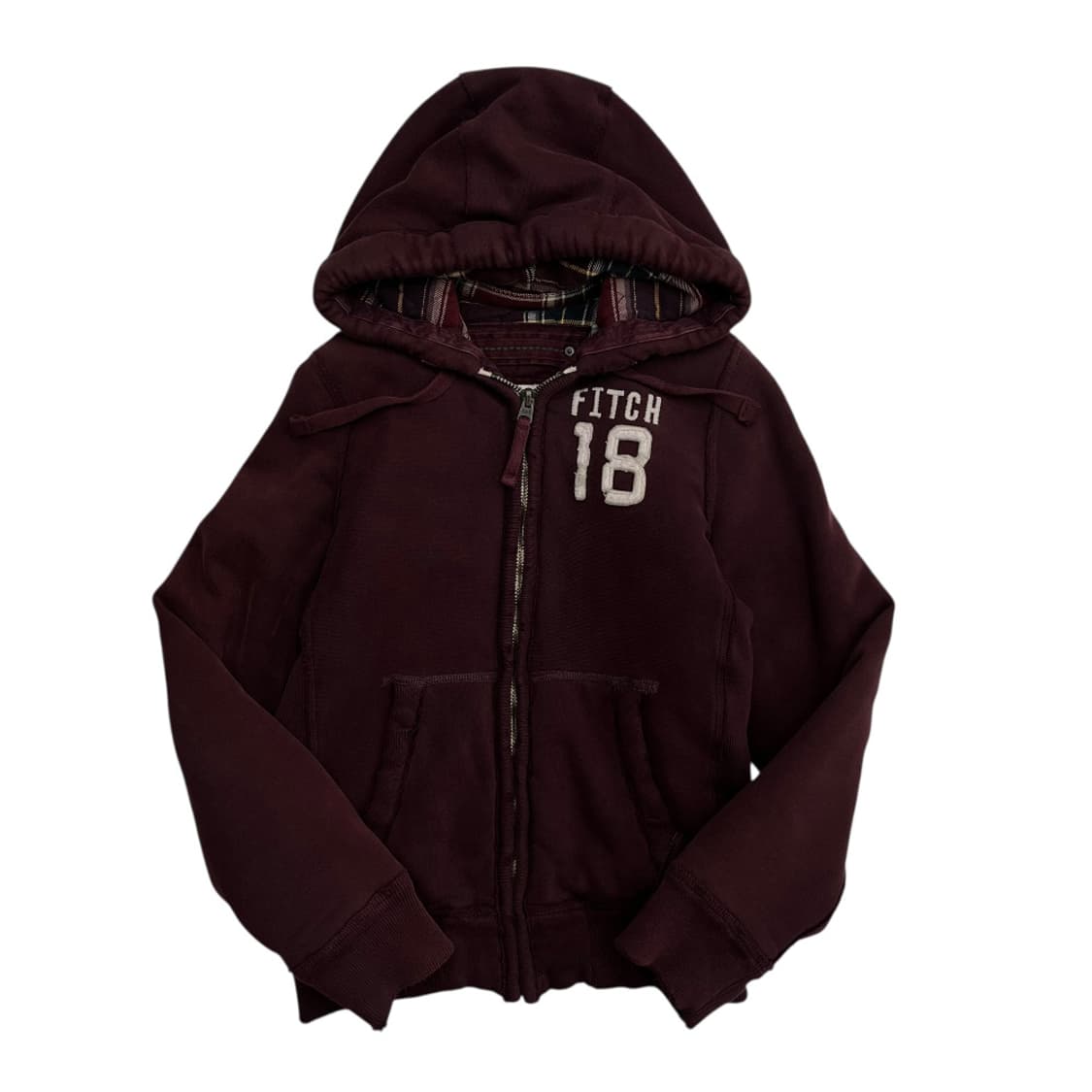 아베크롬비 패치로고 와인 후드자켓 S 상품이미지2