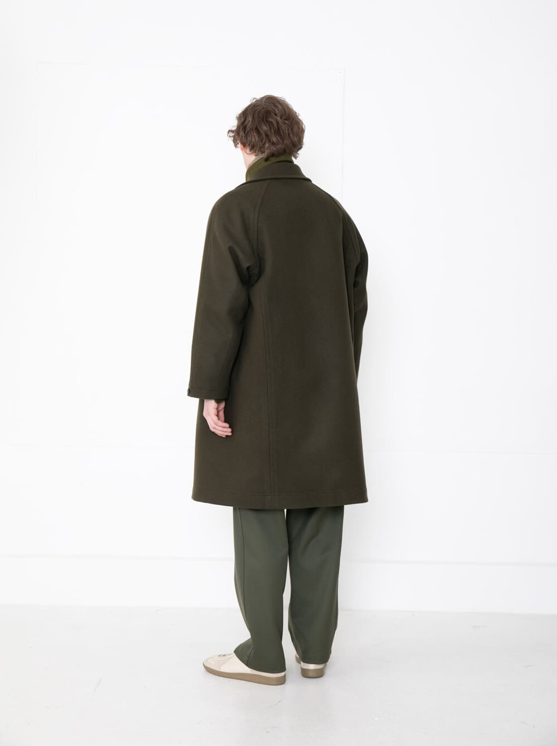 도큐먼트 울멜톤 카키 코트 XL 새상품 상품이미지4