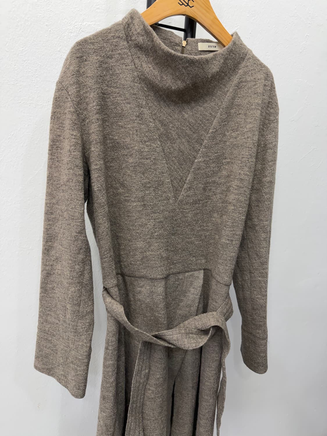 정품) SYSTEM 시스템 한섬 벨티드 니트원피스 82 상품이미지2