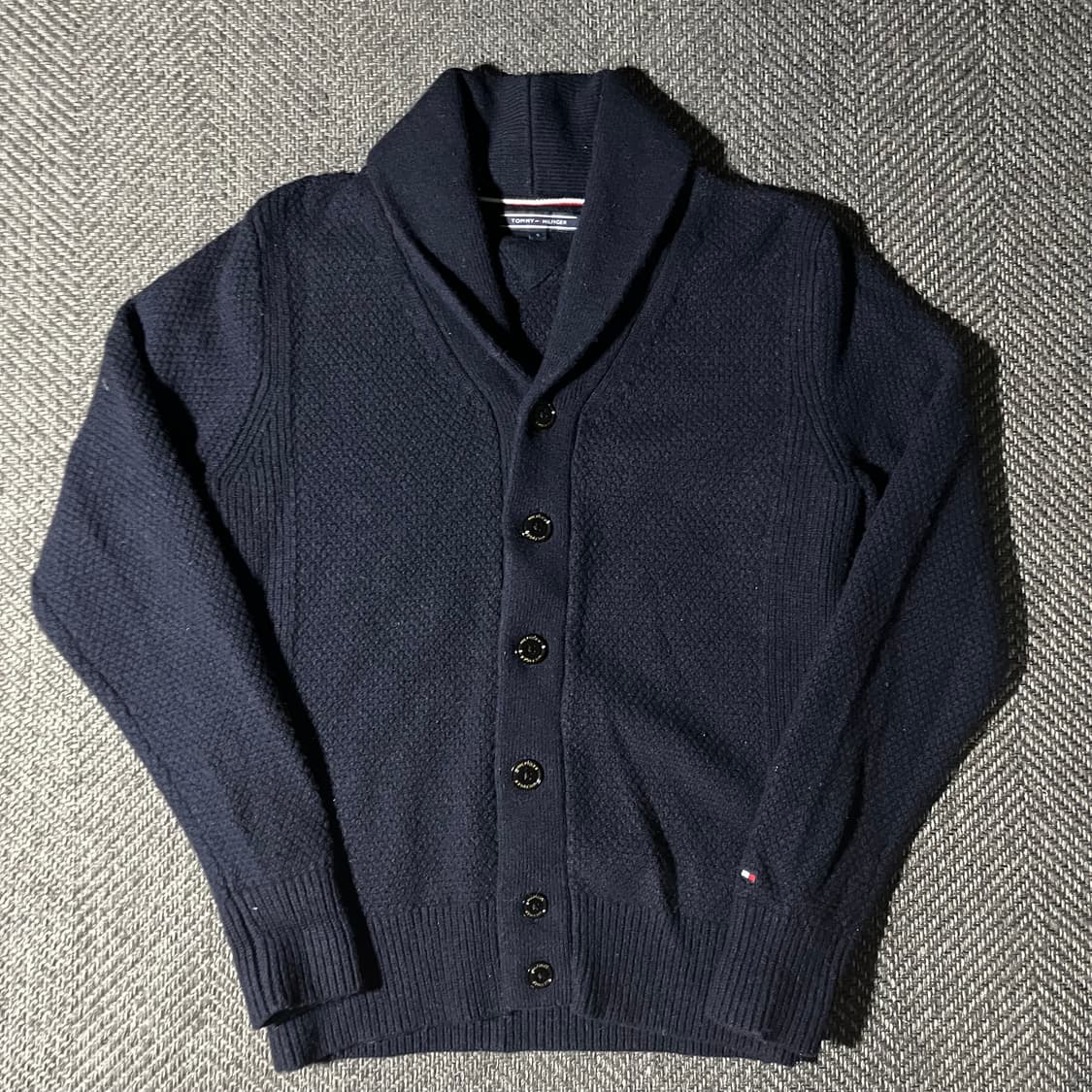 [S] TOMMY HILFIGER 타미힐피거 숄카라 니트 가디건 상품이미지2