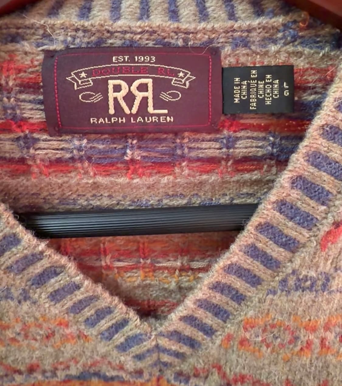 rrl 윙로고 페어아일 니트 L 상품이미지2