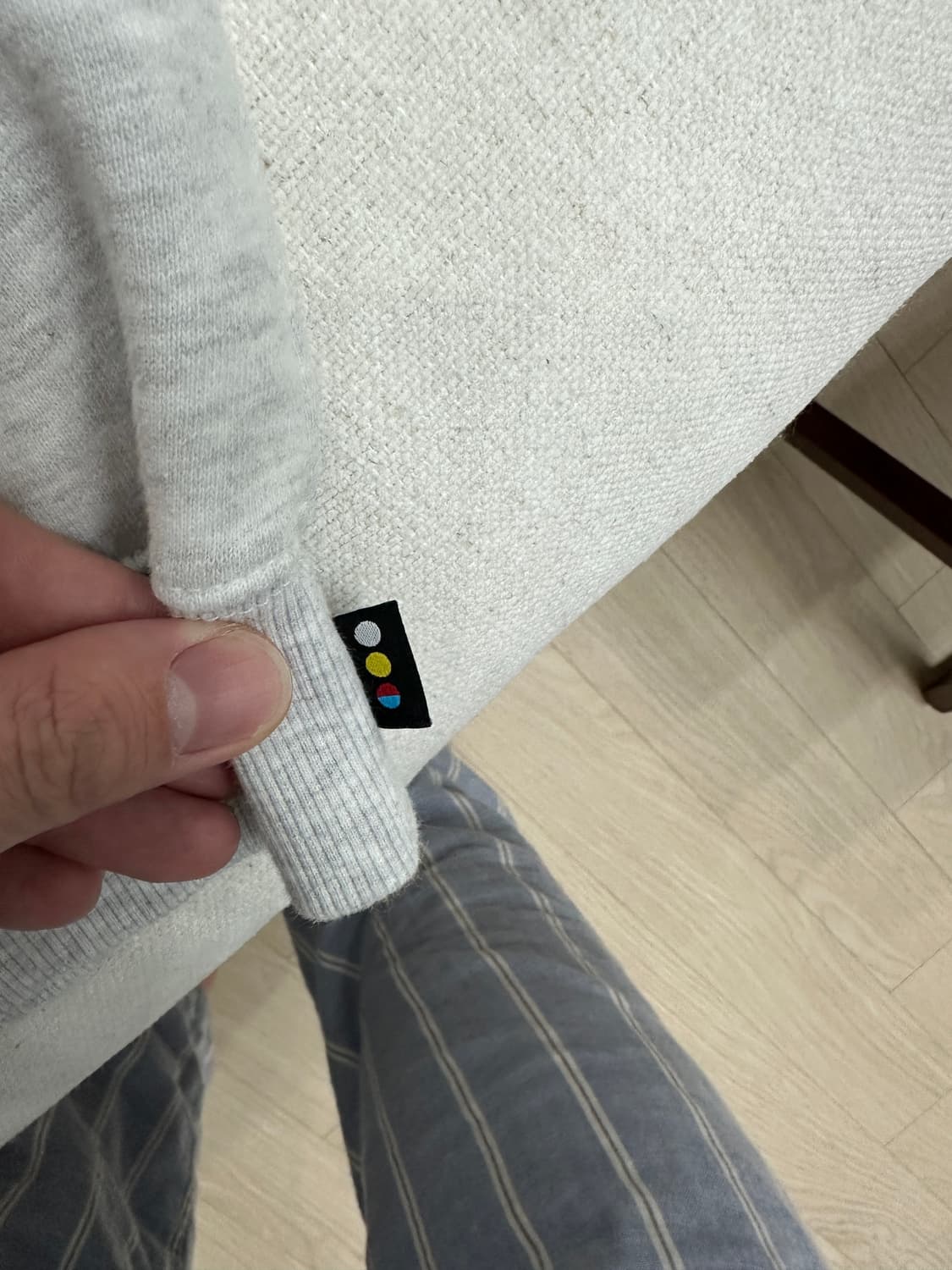 아이앱 IAB 후드티 초판 라이트그레이 XL 상품이미지3