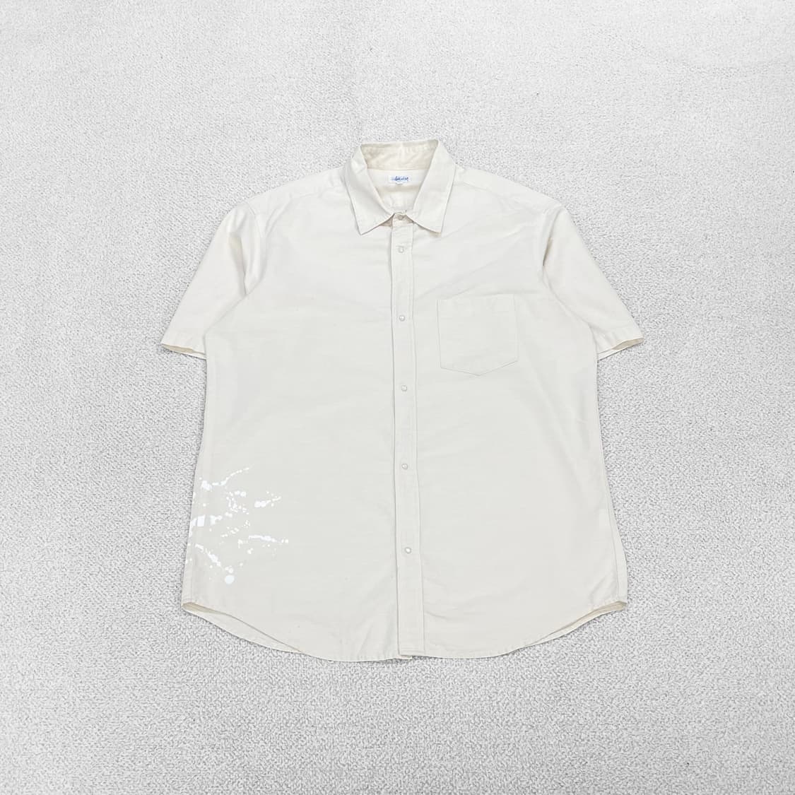 스투시 stussy 00s 아카이브 페인트 반팔 셔츠 상품이미지1