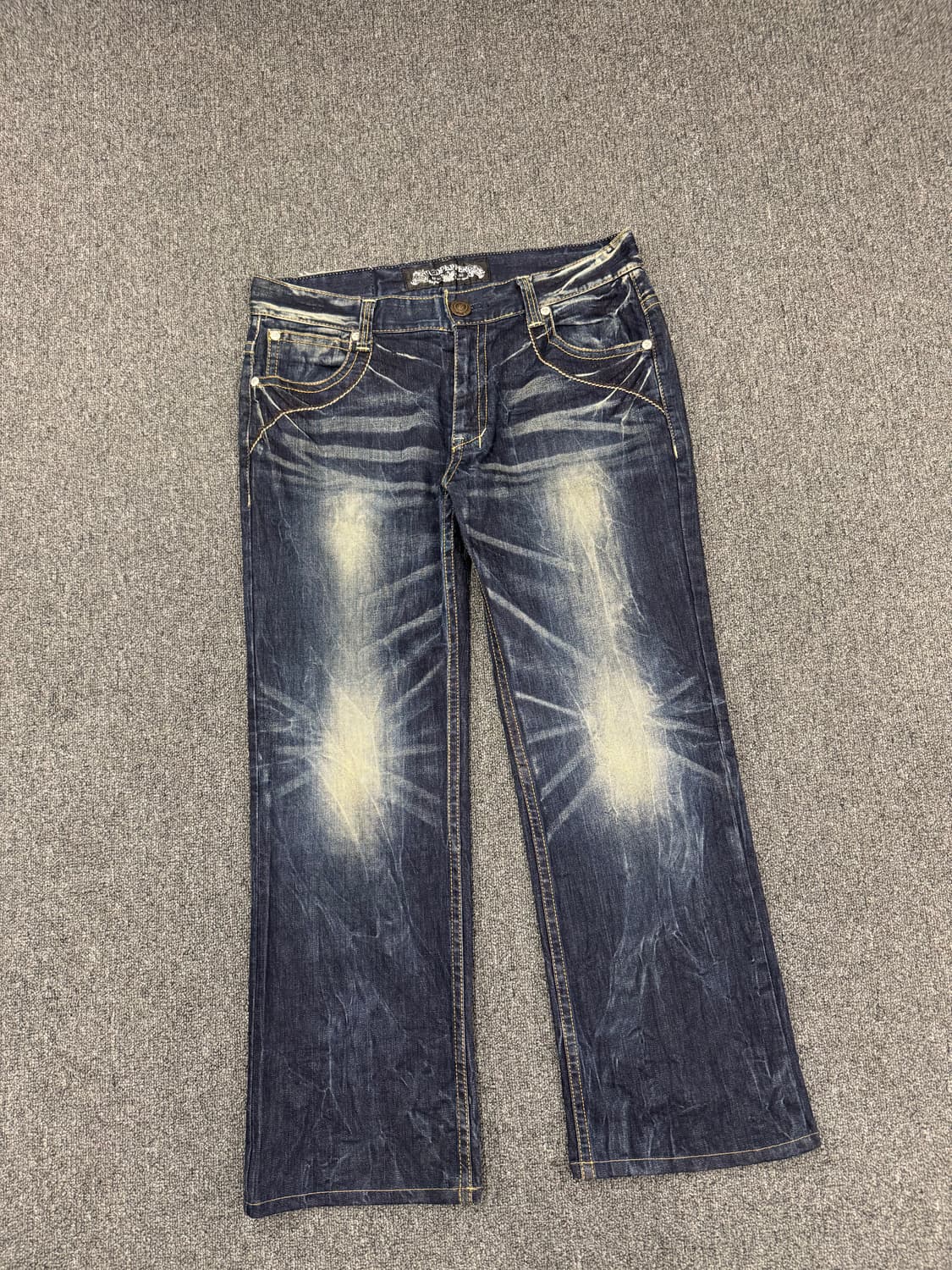 34)레드페퍼 빈티지 Y2K 포켓 자수 포인트 데님팬츠 상품이미지3