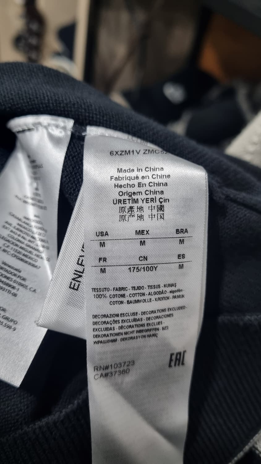 아르마니 V넥 95사이즈(가슴반품49) 면니트 상태깔끔 상품이미지5