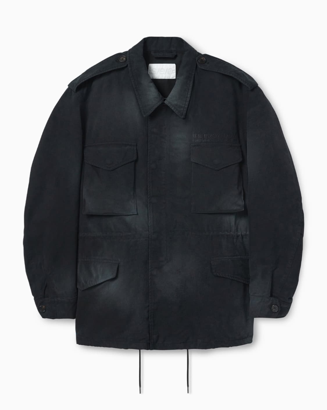 S/e/o WASHED COTTON FIELD JACKET BLACK 상품이미지2