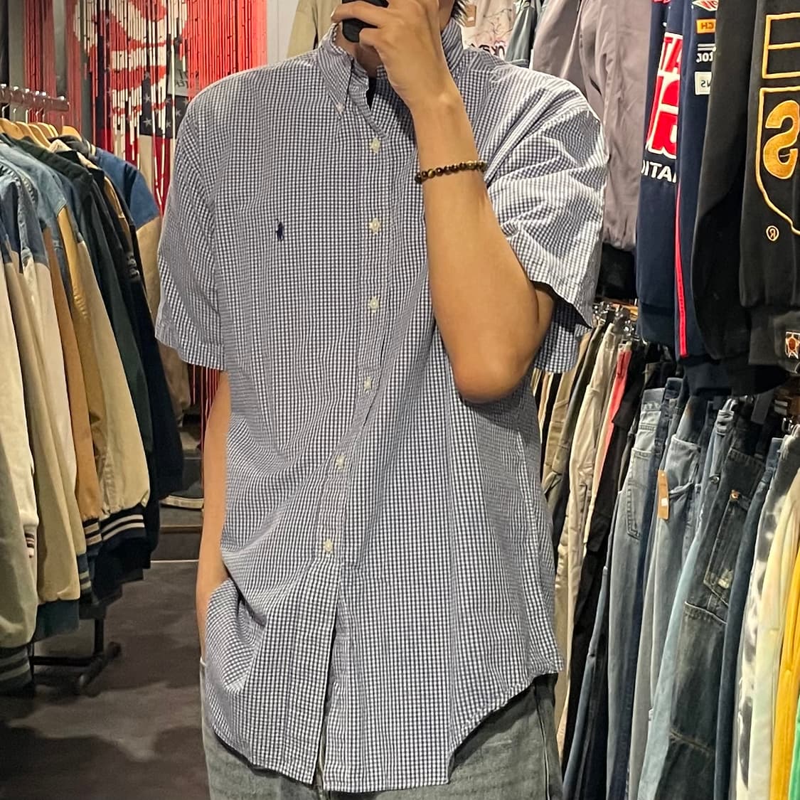 [IM] polo 폴로 체크 블루 반팔셔츠 상품이미지5