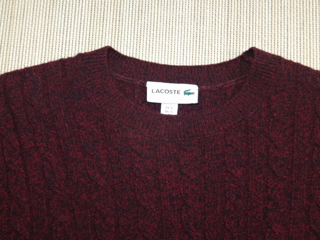 (M/95) 라코스테 남성 라운드 넥 풀오버 스웨터 상품이미지7