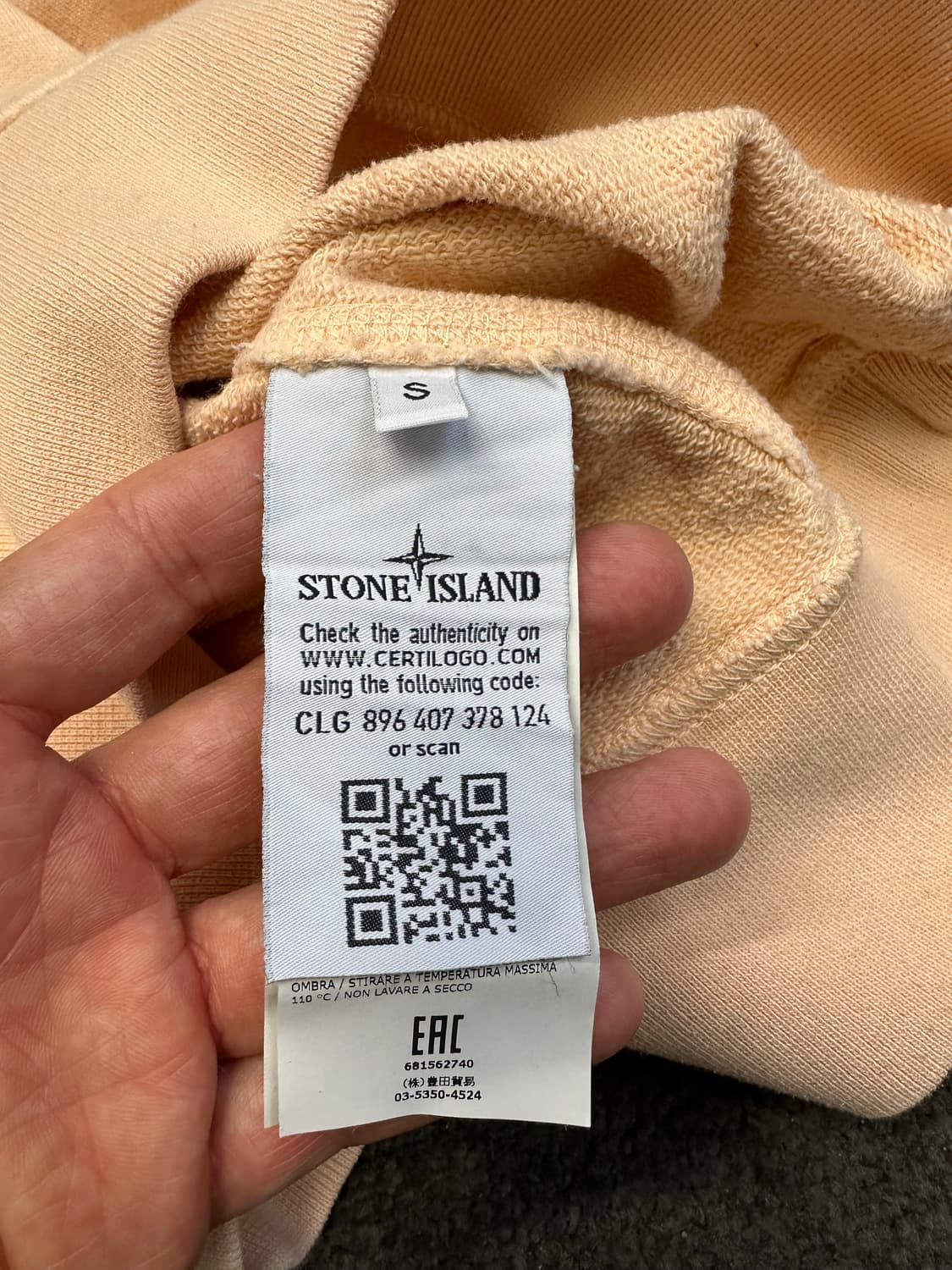 스톤아일랜드 핑크 맨투맨 S 상품이미지5