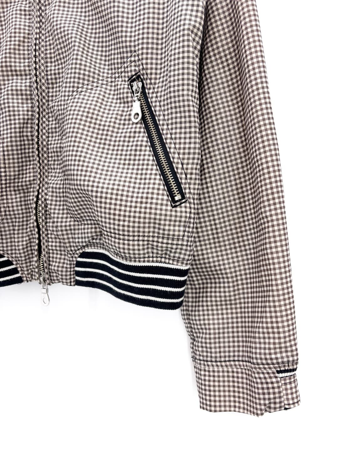 빈티지 체크 투웨이 집업 자켓 상품이미지8