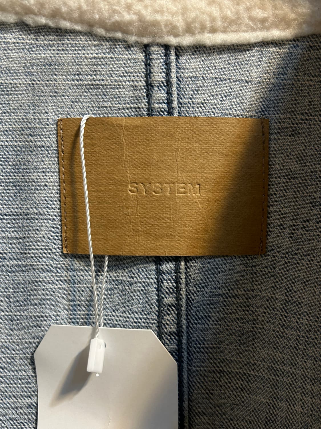 시스템 데님 보아 안감 롱 자켓 상품이미지6