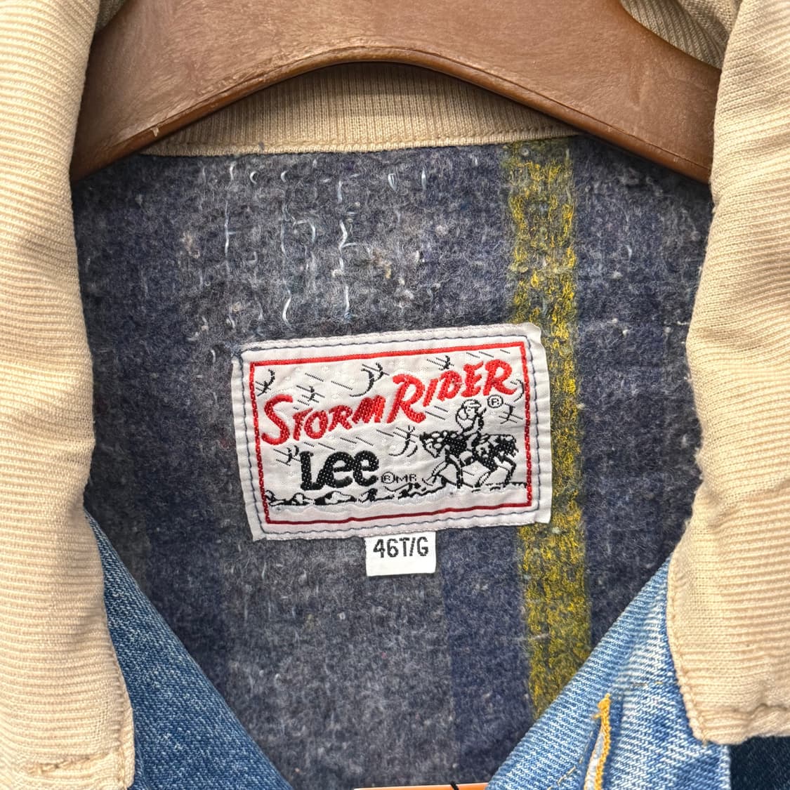 90s LEE 빈티지 리 101J 스톰 라이더 블랭킷 데님 자켓 N000 상품이미지3