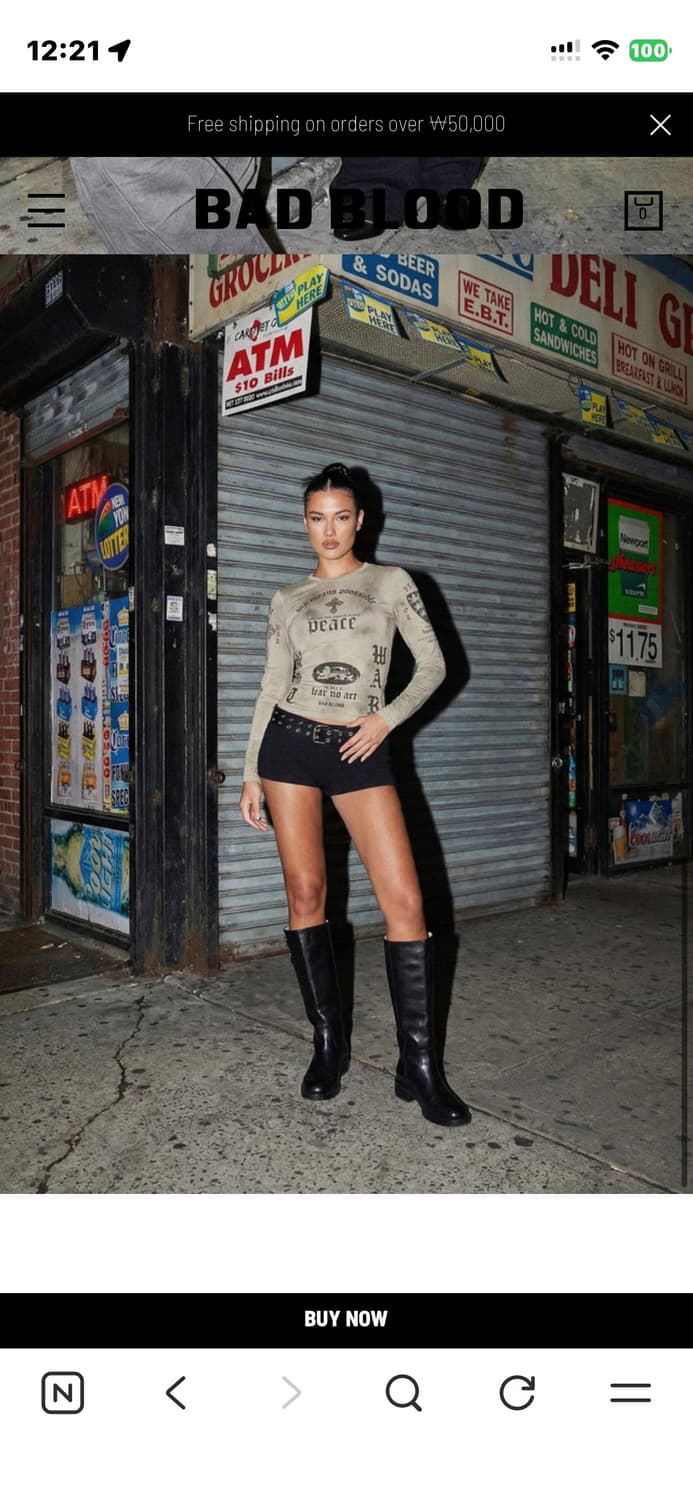 배드블러드 롱슬리브 (S) 상품이미지3