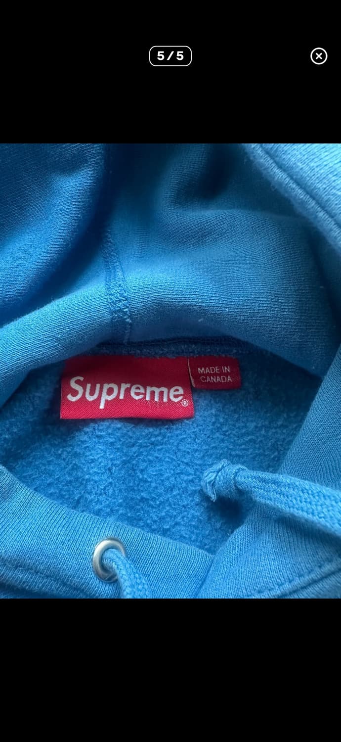 슈프림 슬리브 로고 후드 상품이미지4