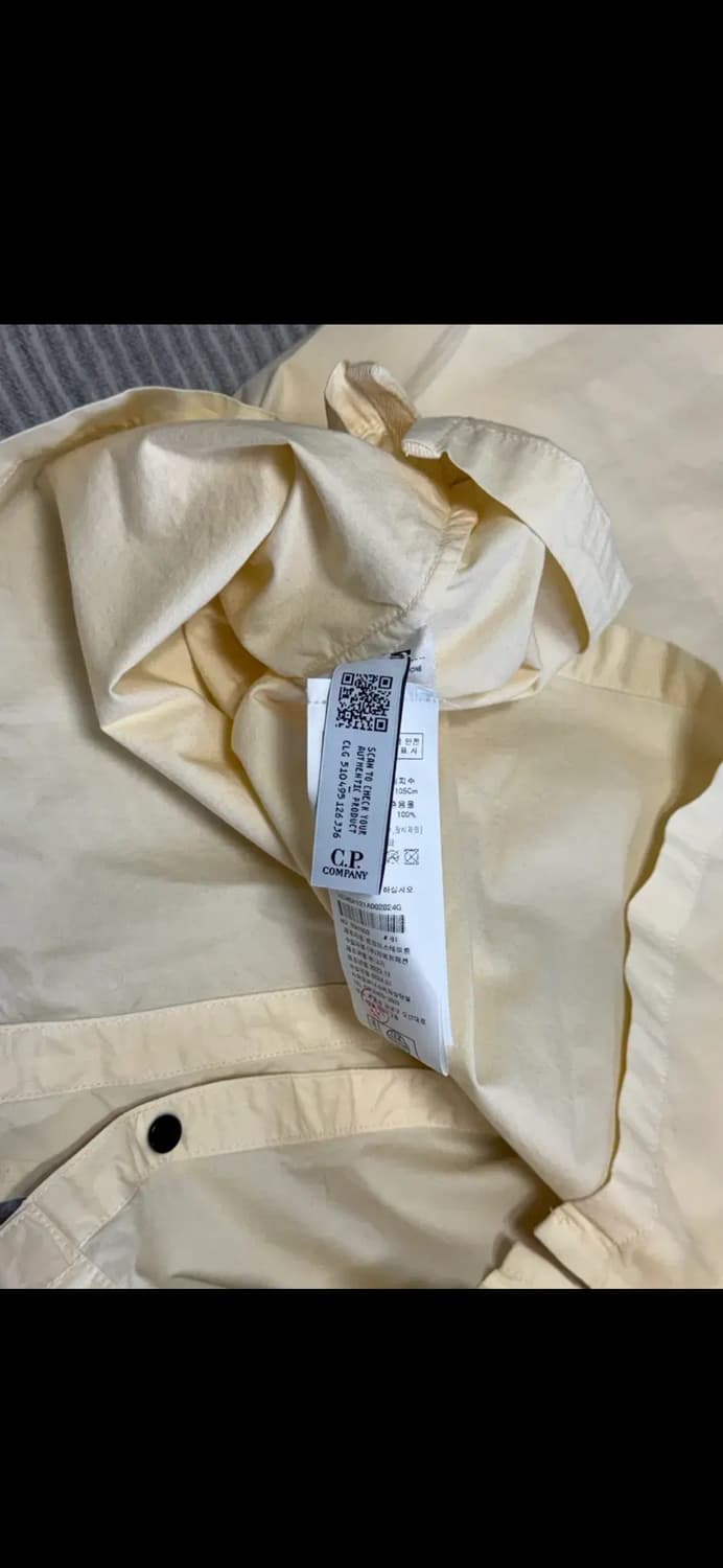CP컴퍼니 코튼 크림 오버셔츠 새상품(XL) 상품이미지5