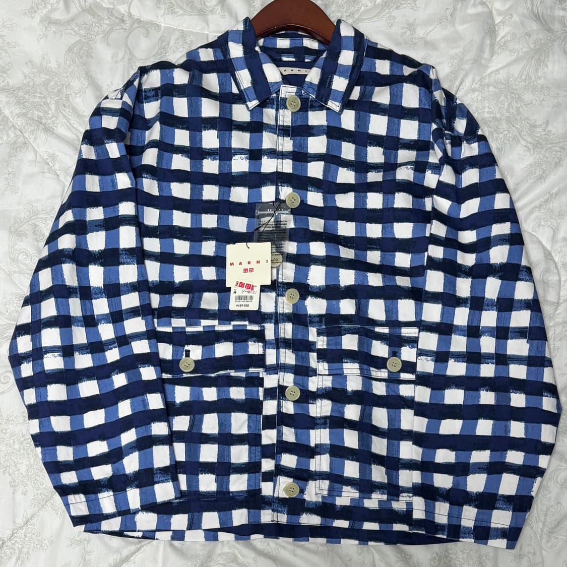 유니클로 마르니 콜라보 체크 코치 자켓 상품이미지1