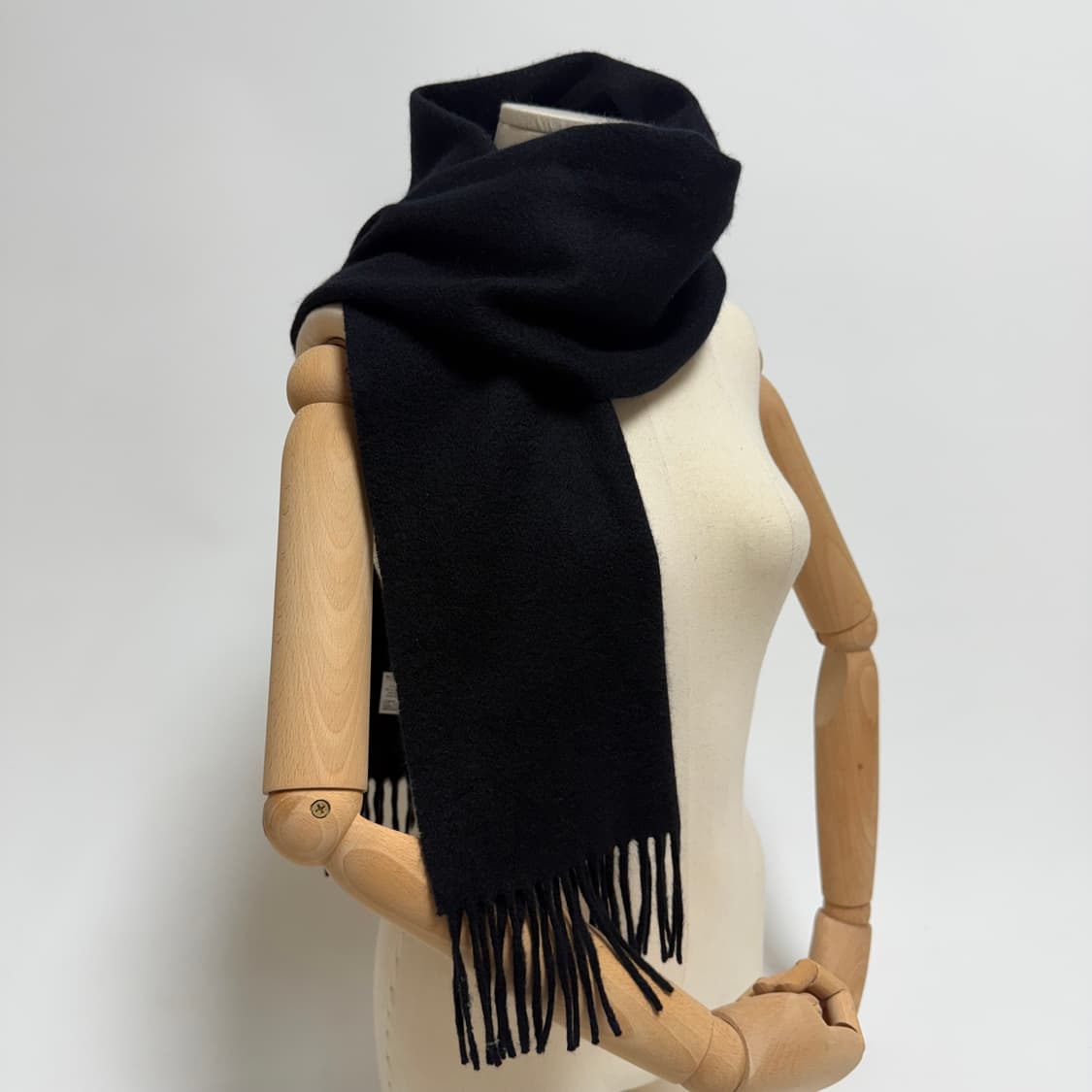 [캐시미어 100%] 블랙 머플러 목도리 상품이미지1
