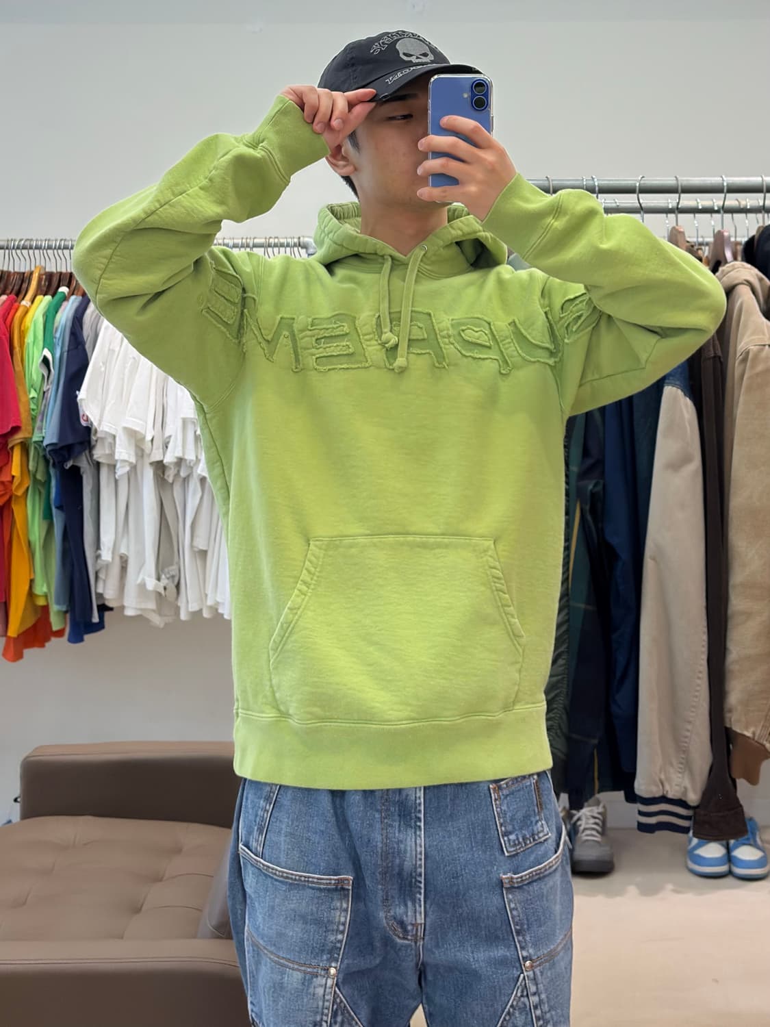 슈프림 셋 인 로고 후드티 상품이미지5