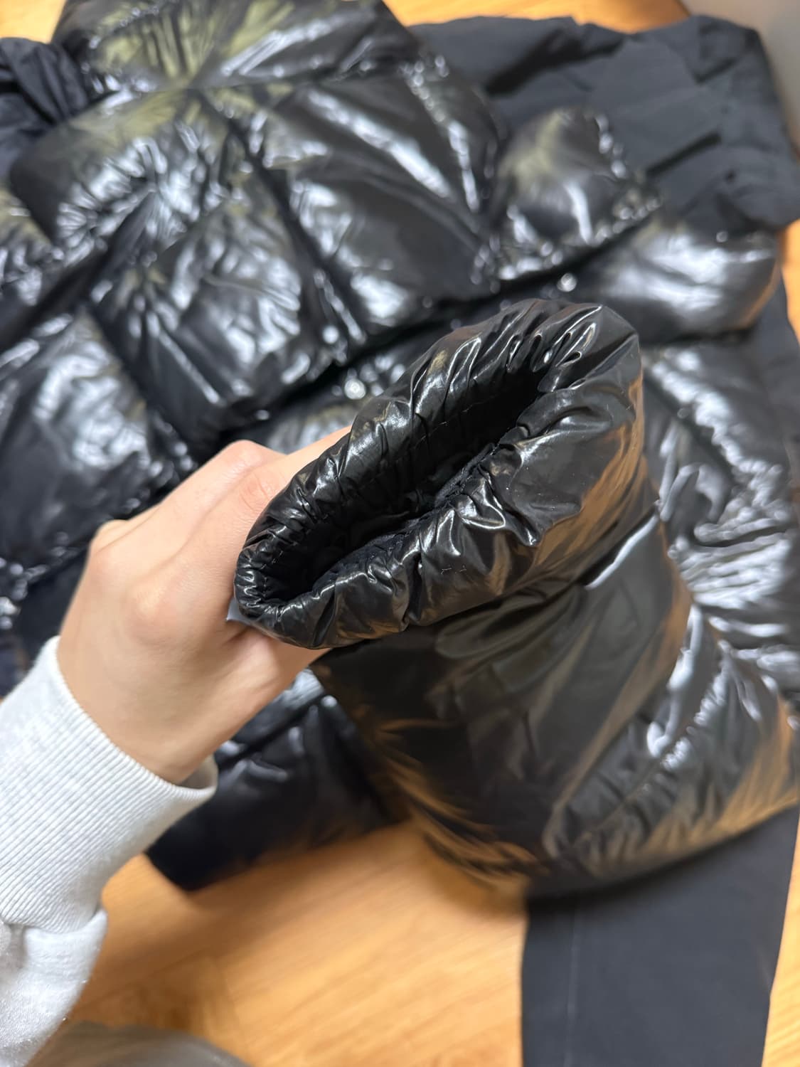 자라 레더 패딩 상품이미지2