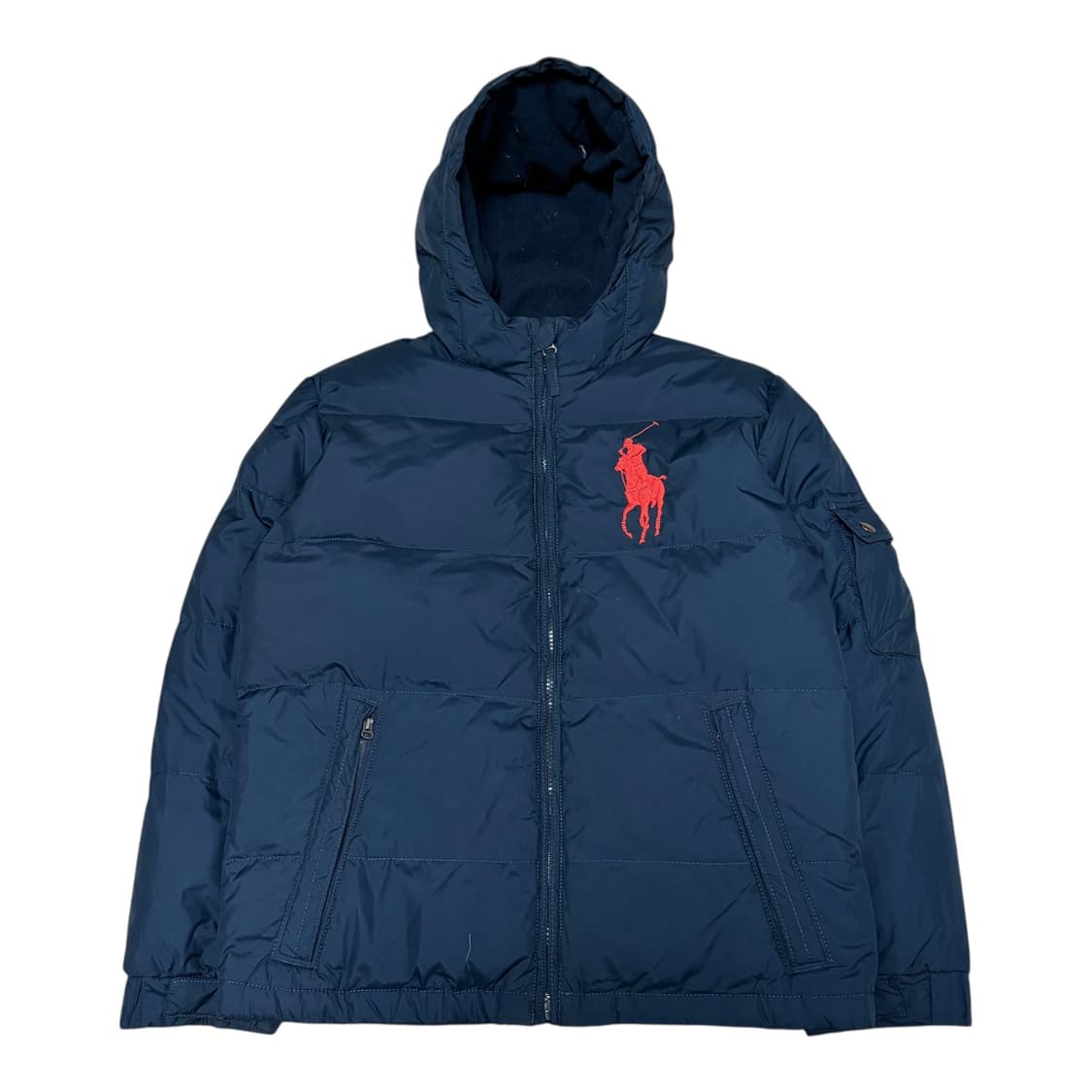 폴로 랄프로렌 레드 빅포니 네이비색 다운 패딩(Women’s L) 상품이미지1