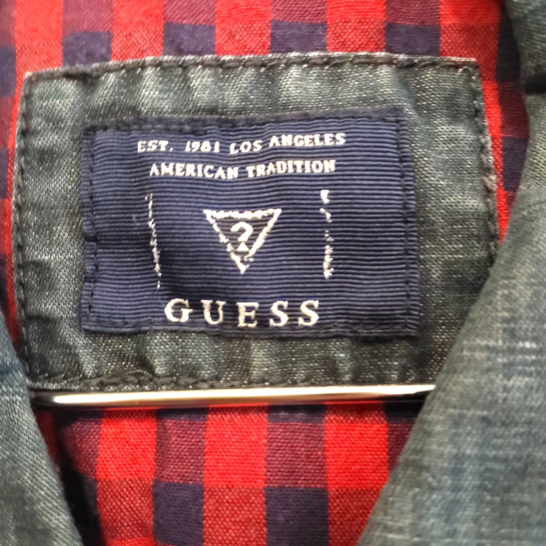 게스 빈티지 워싱 데님 셔츠 상품이미지3